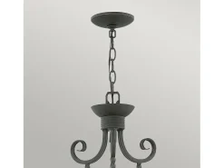 Lampadario Industrial Nordico Casa Alluminio Nero Antico Vetro 5 Luci E27 Negro Best