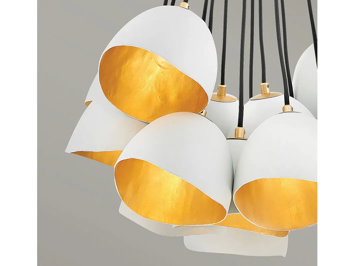 Lampadario Industrial Nordico Nula Acciaio 15 Luci E14 Blanco Online