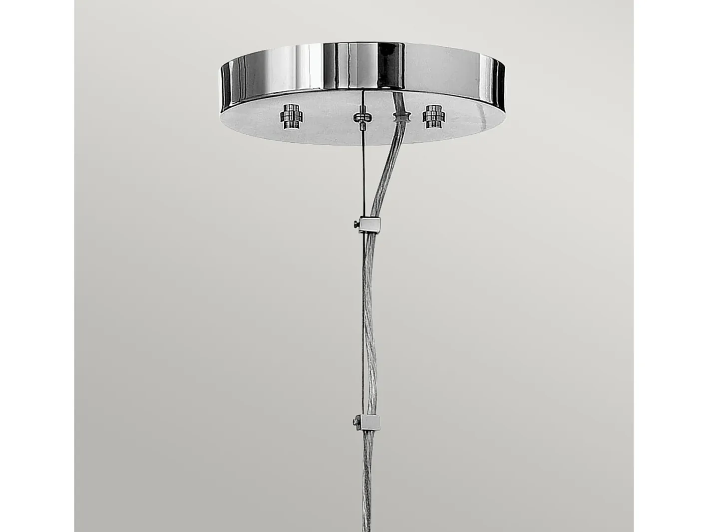 Lampadario Industrial Nordico Mondo Acciaio Cromo Lucido Vetro 8 Luci G9 3 Led Gris New