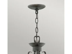 Lámpara Suspendida-Lampadario Industrial Nordico Casa Alluminio Nero Antico Vetro 3 Luci E27 Negro