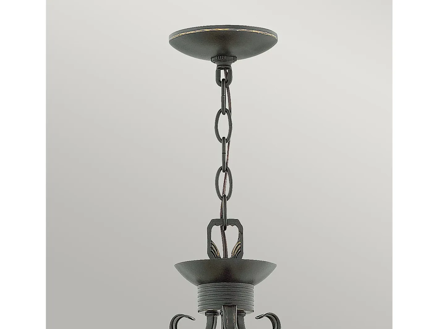 Lámpara Suspendida-Lampadario Industrial Nordico Casa Alluminio Nero Antico Vetro 3 Luci E27 Negro