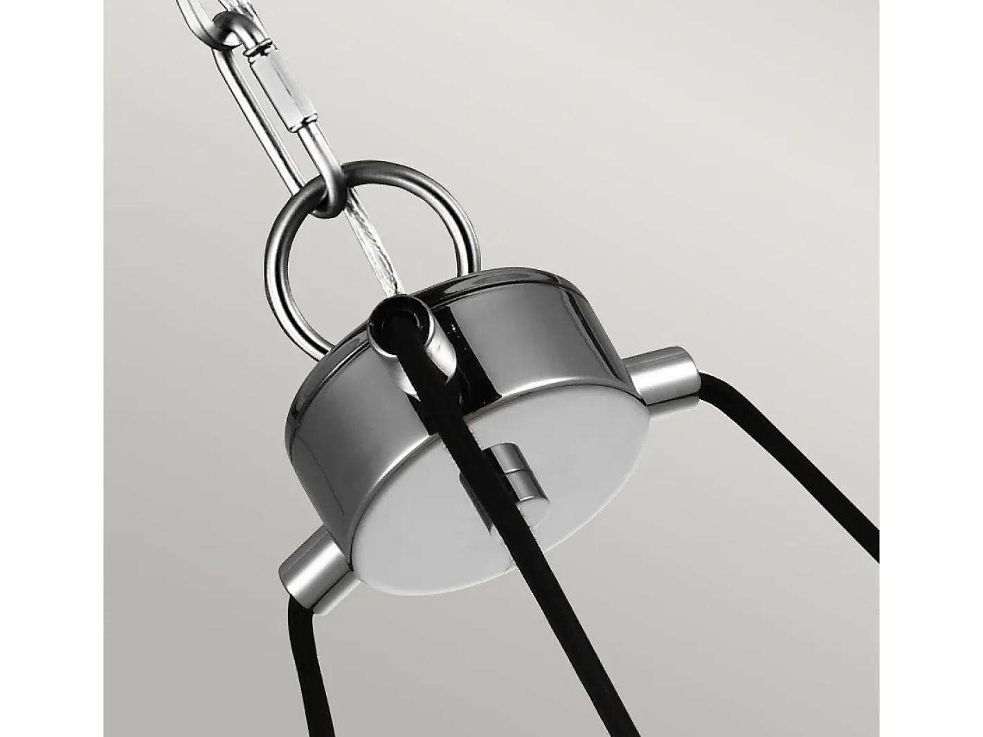 Lampadario Industrial Nordico Loras Acciaio Vetro 3 Luci E27 Gris Sale