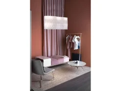 Lampadario Moderno Amanda Polilux ® Bianco E Metallo Cromo 6 Luci E27 Blanco Hot