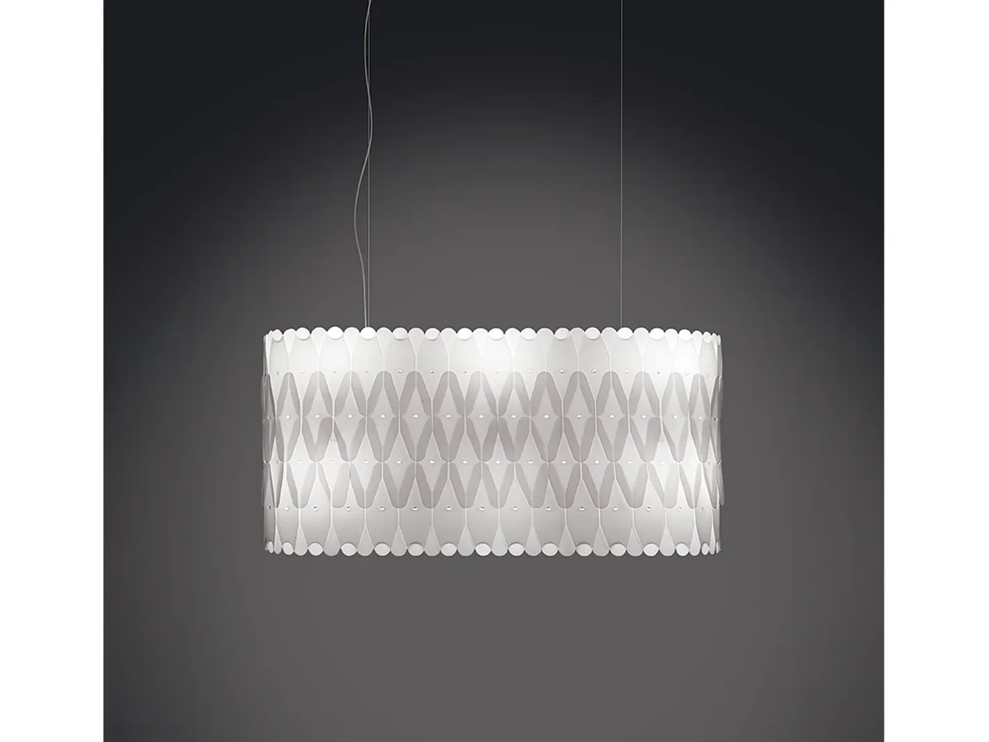 Lampadario Moderno Amanda Polilux ® Bianco E Metallo Cromo 6 Luci E27 Blanco Hot