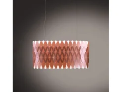 Clearance Lampadario Moderno Amanda Polilux ® Rame E Metallo Cromo 6 Luci E27 Cobrizo