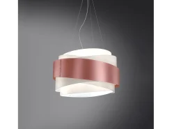 Online Lampadario Moderno Bea Polilux ® Pink Metal E Metallo Cromo 5 Luci E27 D80Cm Plateado
