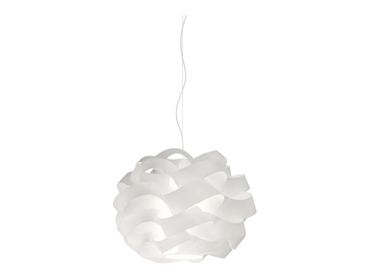 Lampadario Moderno Cloud Polilux ® Bianco E Metallo Cromo 2 Luci E27 Blanco Outlet