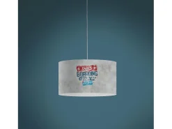 Lámpara Suspendida-Lampadario Moderno Decolight Polilux ® Grafica Urban 5 Luci E27 Multicolor