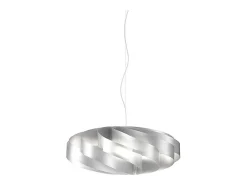 Sale Lampadario Moderno Flat Polilux ® Argento E Metallo Cromo 5 Luci E27 Plateado