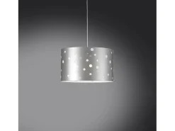 Lampadario Moderno Pois Polilux ® Argento Materie Plastiche Bianco 5 Luci E27 Blanco Outlet