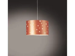 Lámpara Suspendida-Lampadario Moderno Pois Polilux ® Rame Materie Plastiche Bianco 3 Luci E27 Blanco