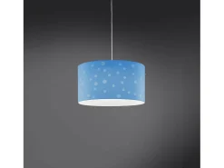 Lampadario Moderno Pois Polilux ® Blu Pastello 5 Luci E27 Blanco