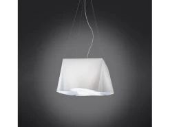 Online Lampadario Moderno Wanda Polilux ® Bianco E Metallo Cromo 5 Luci E27 Blanco