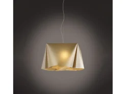 Sale Lampadario Moderno Wanda Polilux ® New Gold E Metallo Cromo 3 Luci E27 Dorado
