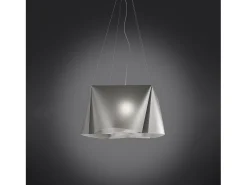 Lámpara Suspendida-Lampadario Moderno Wanda Polilux ® Argento E Metallo Cromo 5 Luci E27 Plateado