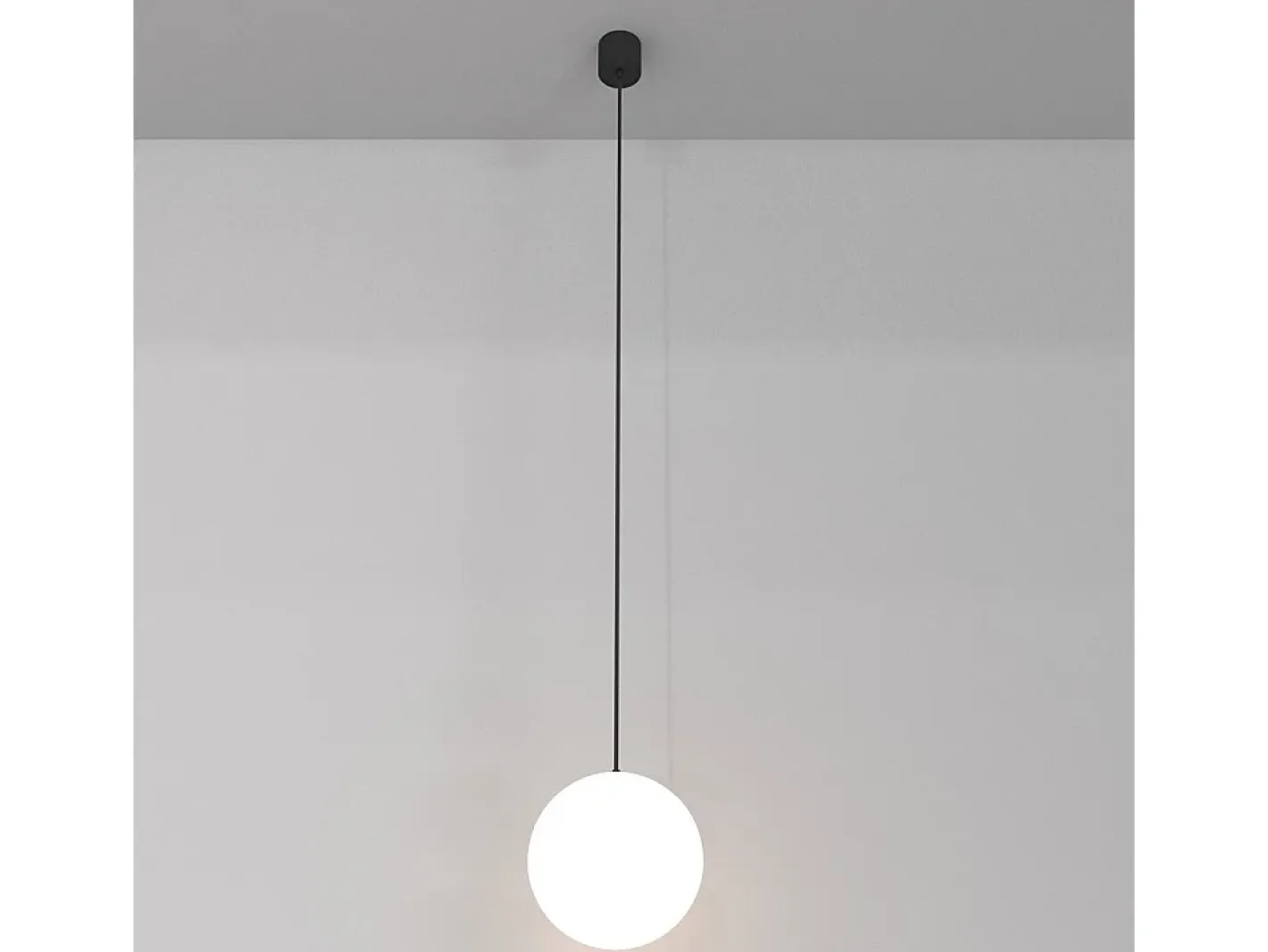 Best Maytoni Lampadario Sospensione Moderno Luna Alluminio Nero Luce Led Integrato 5W Fredda Blanco