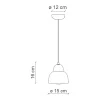 Ferroluce Lampadario Vintage Decò Berimbau Ceramica Arancio Pokè 1 Luce E27 Naranja Discount