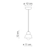 Ferroluce Lampadario Vintage Decò Berimbau Ceramica Grigio Sabbia 1 Luce E14 Gris Online
