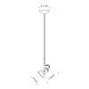 Ferroluce Lampadario Vintage Loft Ferro E Ceramica Bianco 1 Luce E14 Blanco New