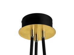 AKUNADECOR Lampara 3 Luces Ciudad Del Cabo Led 18w, Negro