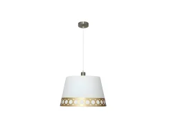 AKUNADECOR Lampara Colgante Modelo Dalia 1xe27 Con Detalle Oro De Blanco Online