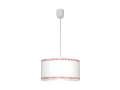 Best AKUNADECOR Lampara Colgante Cenefa Blanco/ 1xe27 Regx35d De Rosa