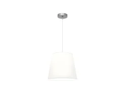 Sale AKUNADECOR Lampara Colgante Maldivas 1xe27 Cromo/blanco Reg.35d De Plateado