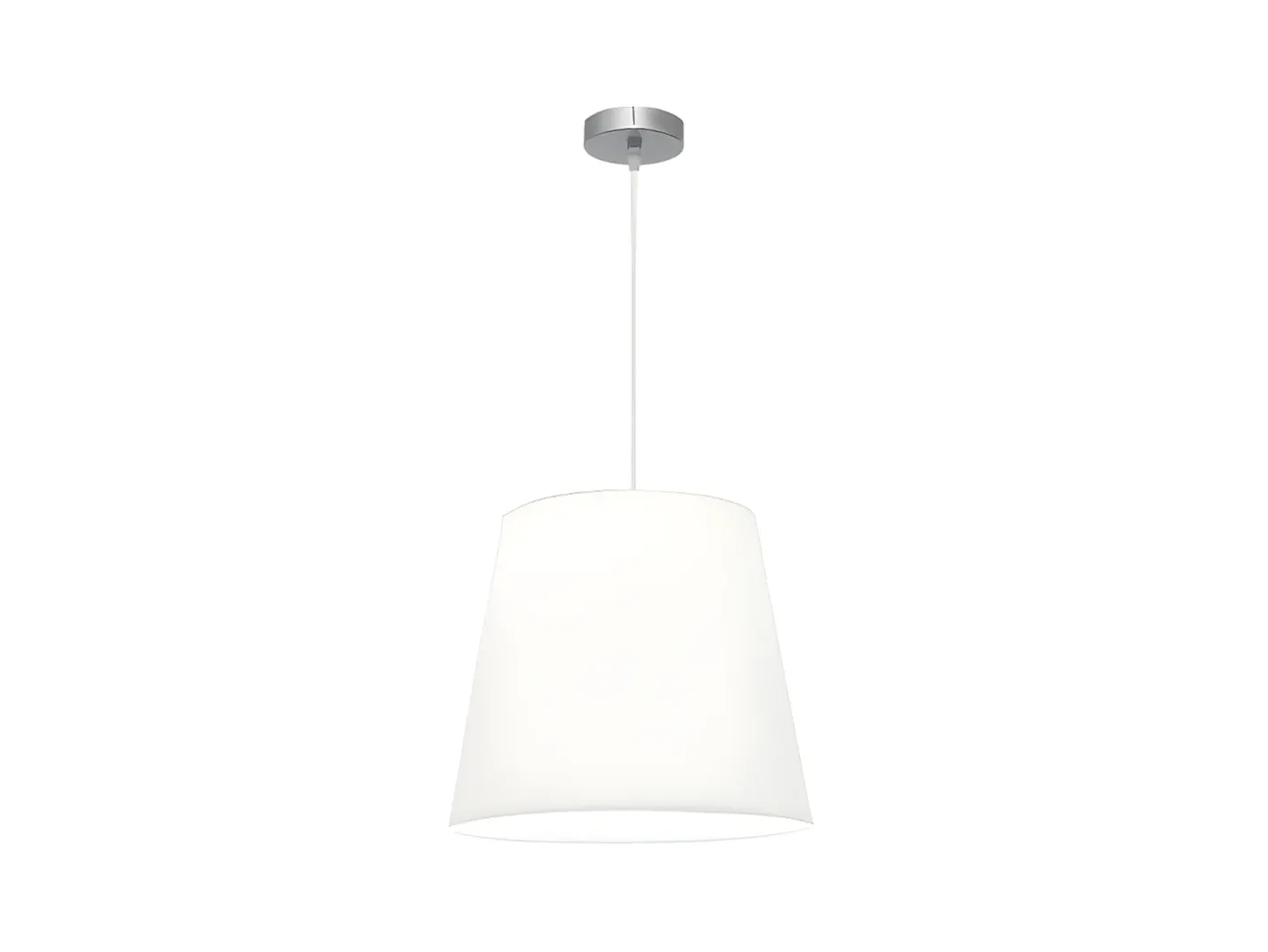 AKUNADECOR Lámpara Suspendida-Lampara Colgante Maldivas 1xe27 Cromo/blanco Reg.40d De Plateado