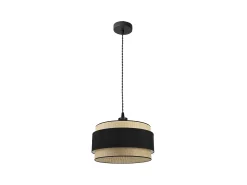 AKUNADECOR Lampara Colgante Regulable Modelo Kandy Natural/ Negro Sale