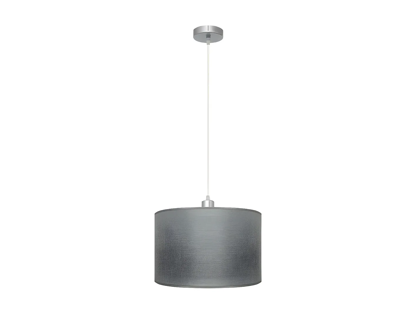 AKUNADECOR Lampara Colgante Serie Axel Plata 1xe27 Regx30d De Plateado