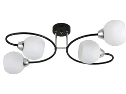 Hot AKUNADECOR Lampara De 4 Luces Modelo Fuji Negro