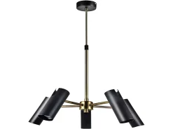 AKUNADECOR Lampara De 5 Luces Orientables Marrakech Negra Negro Outlet