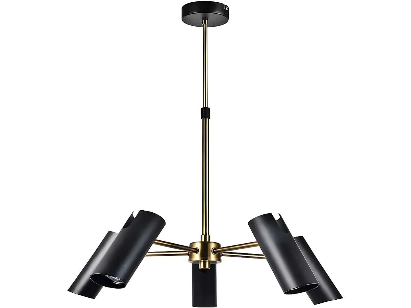 AKUNADECOR Lampara De 5 Luces Orientables Marrakech Negra Negro Outlet