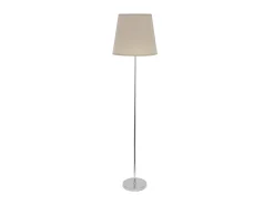 AKUNADECOR Lampara De Pie Salon Maldivas 1xe27 Cromo/piedra 40d De . Plateado Sale