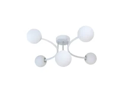 Sale AKUNADECOR Lampara La Habana 5xg9 /cromo 48x46x22 Cm Blanco