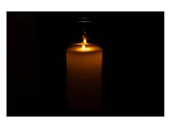 J-Line Lampara led brillante cristal Alt. 25 cm Gris
