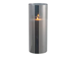 J-Line Lampara led brillante cristal Alt. 25 cm Gris