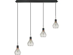 AKUNADECOR Lámpara Suspendida-Lampara Lineal 4 Luces San Petesburgo Cobre Cobrizo