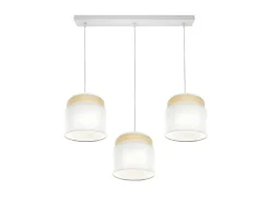 Online AKUNADECOR Lampara Lineal /natural Mmodelo Kandy 3 Luces Regulable Blanco