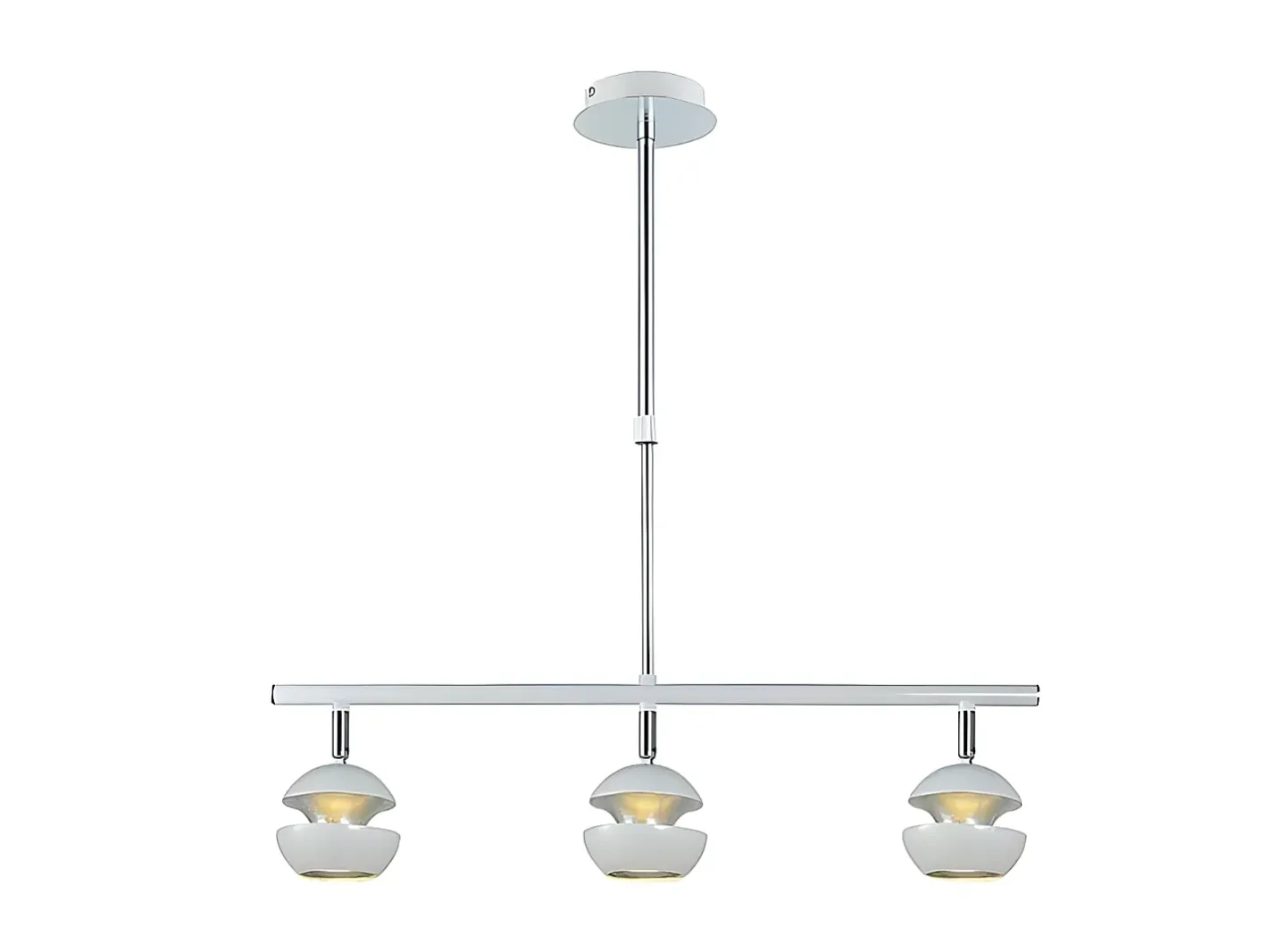 Best AKUNADECOR Lampara Lineal De 3 Luces Beethoven -plata Blanco