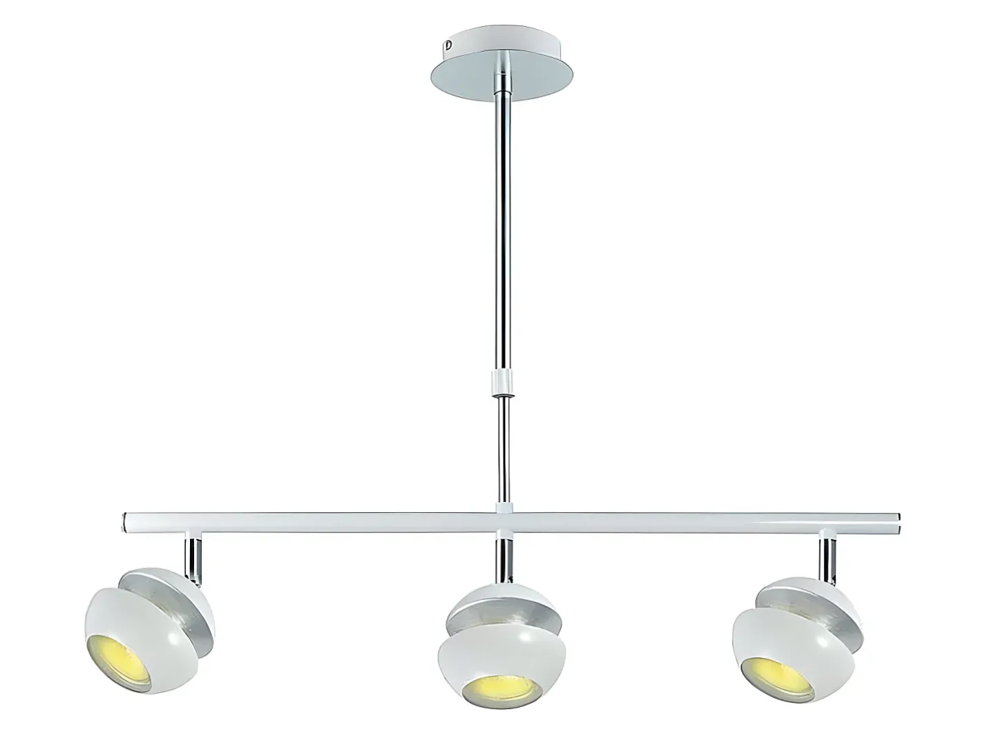 Best AKUNADECOR Lampara Lineal De 3 Luces Beethoven -plata Blanco