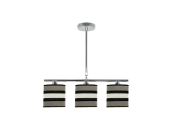 AKUNADECOR Lampara Lineal De 3 Luces Modelo Karla Topo/beis Plateado Online