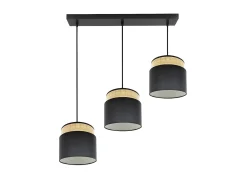 Online AKUNADECOR Lampara Lineal Modelo Kandy 3 Luces Natural/ Negro