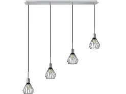 AKUNADECOR Lampara Lineal San Petesburgo Cromo 4 L. Plateado New