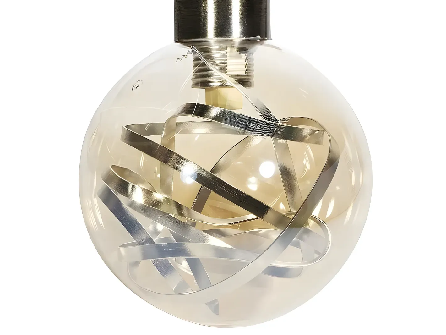 Best AKUNADECOR Lampara Modelo Varanasi Cuero De 6 Luces Dorado