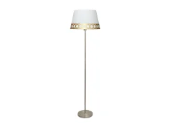 AKUNADECOR Lámpara De Pie-Lampara Pie Salon Dalia 1xe27 /oro De . Blanco