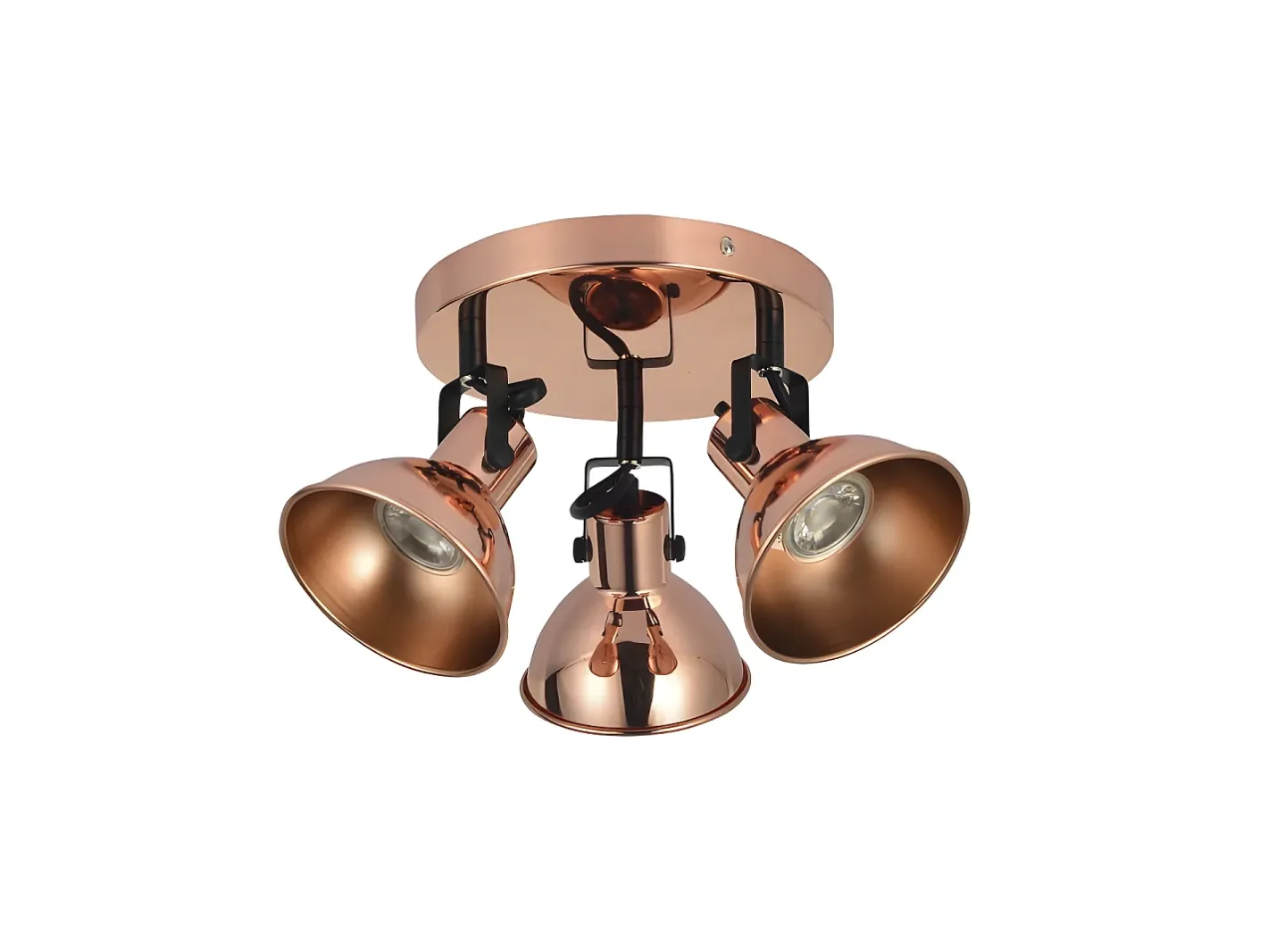 AKUNADECOR Plafón-Lampara Plafon Arabia 3xgu10 Cobre Bombillas No Incluidas Cobrizo