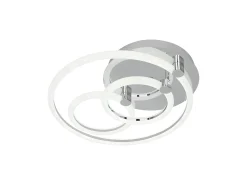 AKUNADECOR Lampara Plafon Regulable,con Memoria Y C. Remoto En Cromo Alya Plateado Outlet