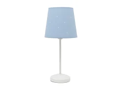AKUNADECOR Lampara Sobremesa Consciencia 1xe14 Celeste De . Blanco Clearance