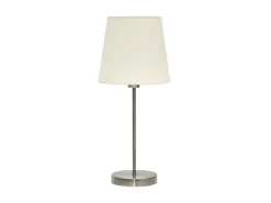 AKUNADECOR Lampara Sobremesa Maldivas 1xe14 Cuero/beis 20d De . Dorado Clearance